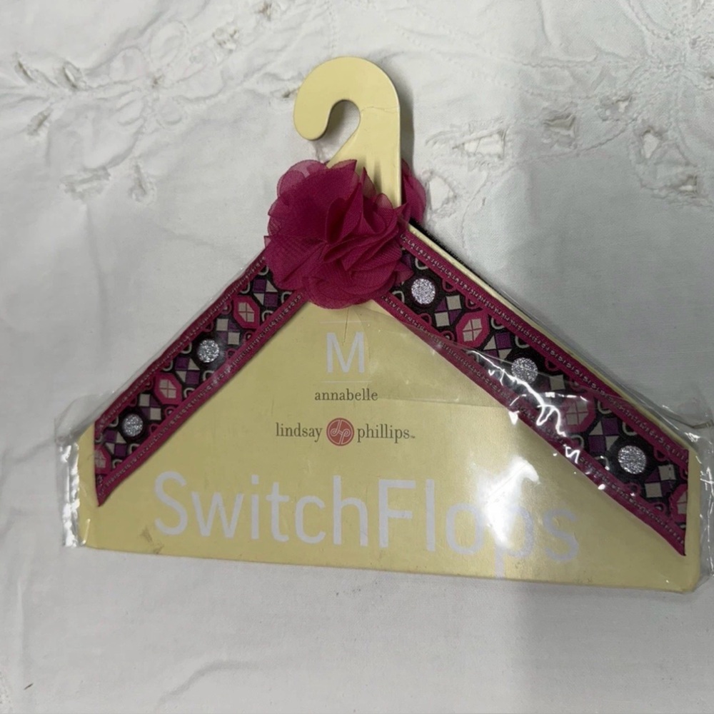 Lindsay Phillips Pink and Silver Switchflop Accessory